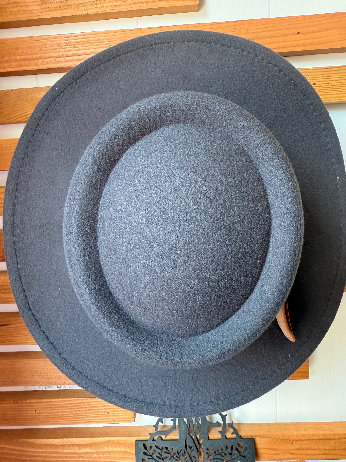 Custom Engraved Full Brimmed Felt Hat