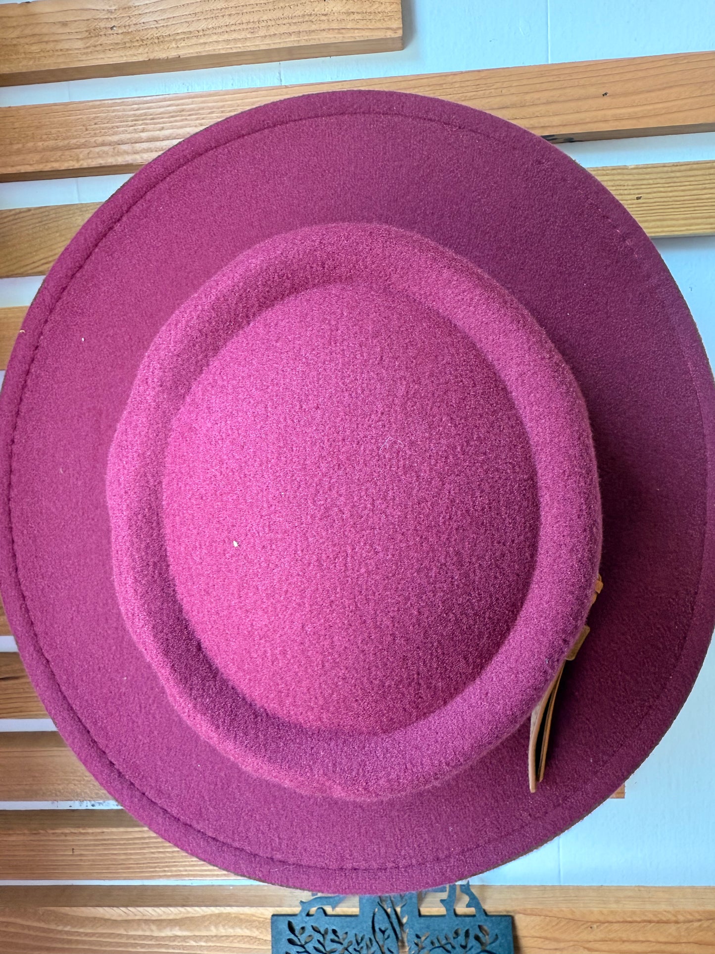 Custom Engraved Full Brimmed Felt Hat