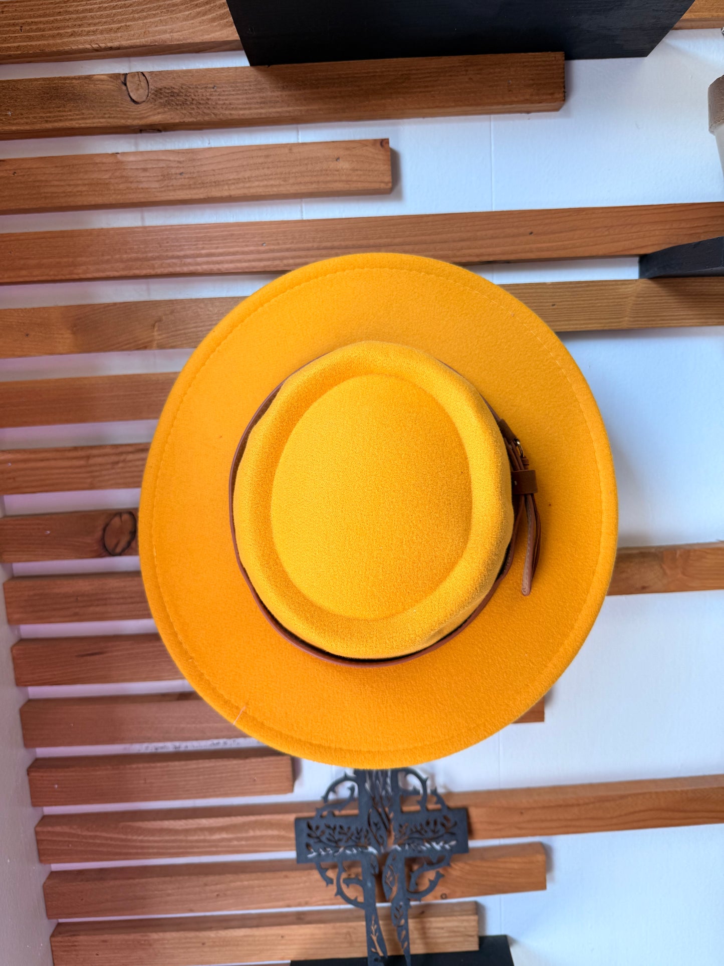 Custom Engraved Full Brimmed Felt Hat