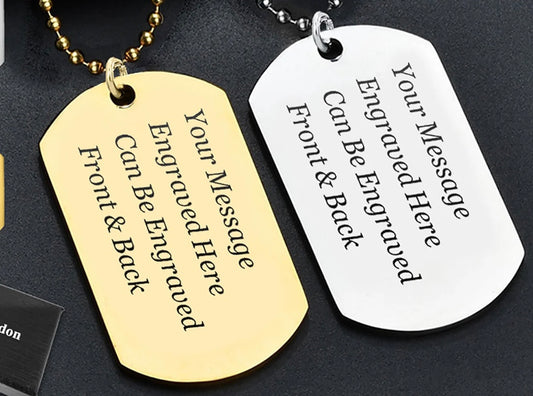 Inspirational Dog Tag Neckless